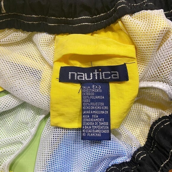 Nautica Vintage Color Block Board Surf Swim Trunks Shorts Men's Size XL - Picture 7 of 7